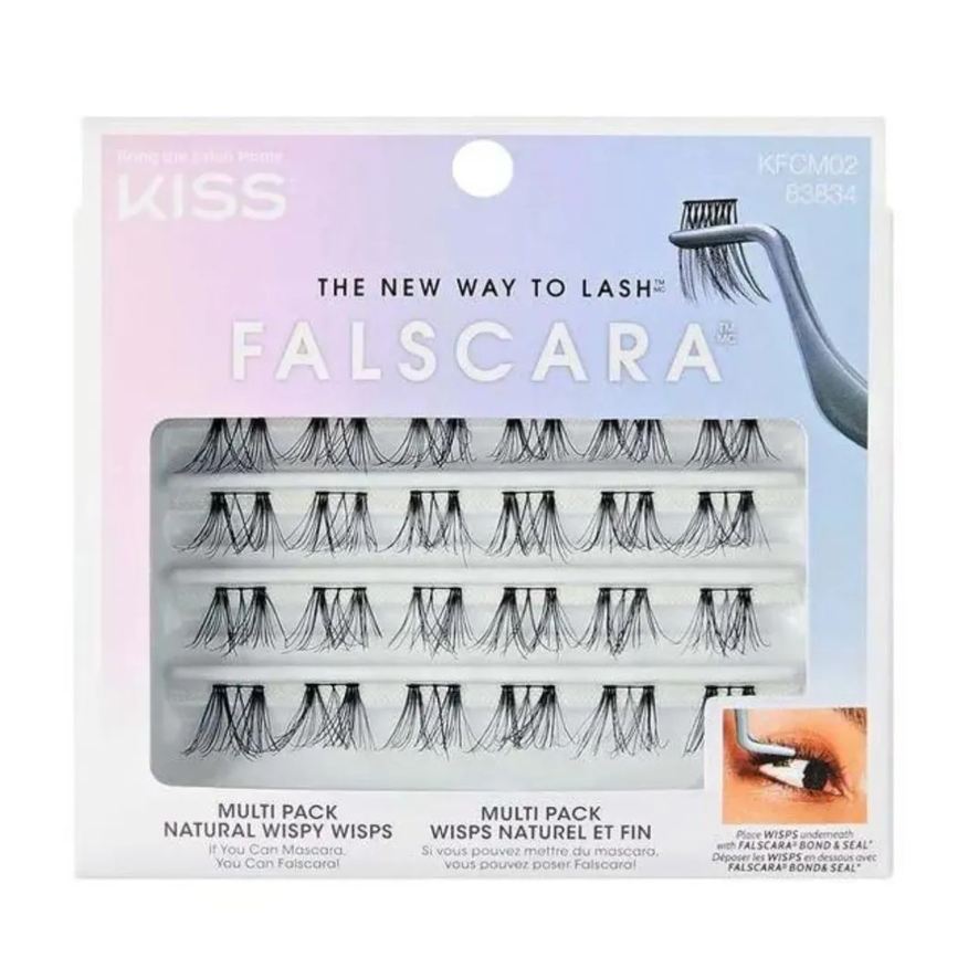 Kiss New York Cílios Individuais Falscara Natural Wisps Wisps Kfcm02