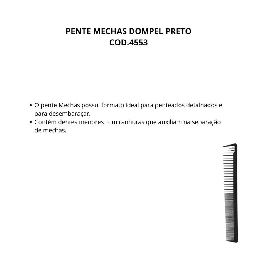 Mechas Pente Dompel Preto Cod.4553