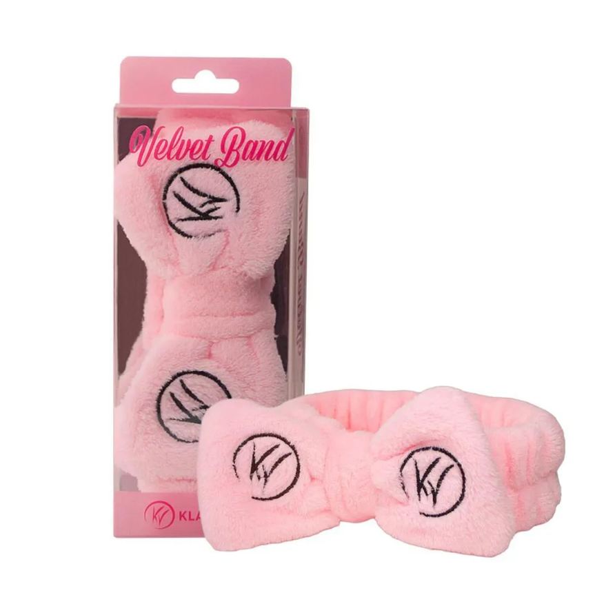 Klass Vough Faixa de Cabelo Aveludada Velvet Band Rosa Vb-01