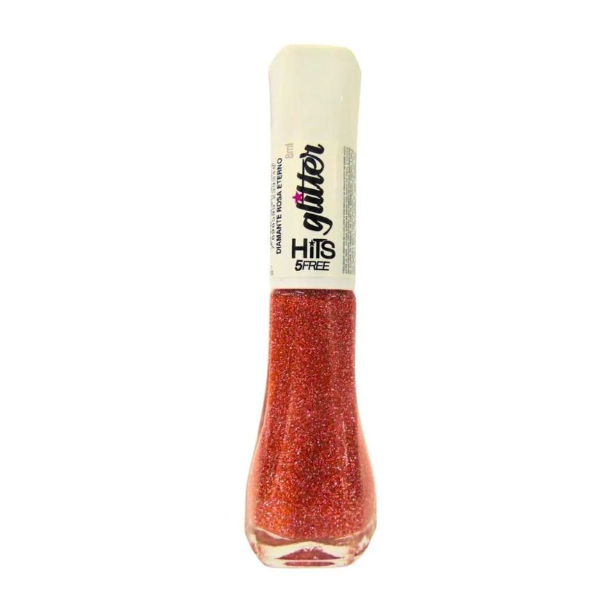 Hits Esmalte Glitter Diamante Rosa Eterno 8ml