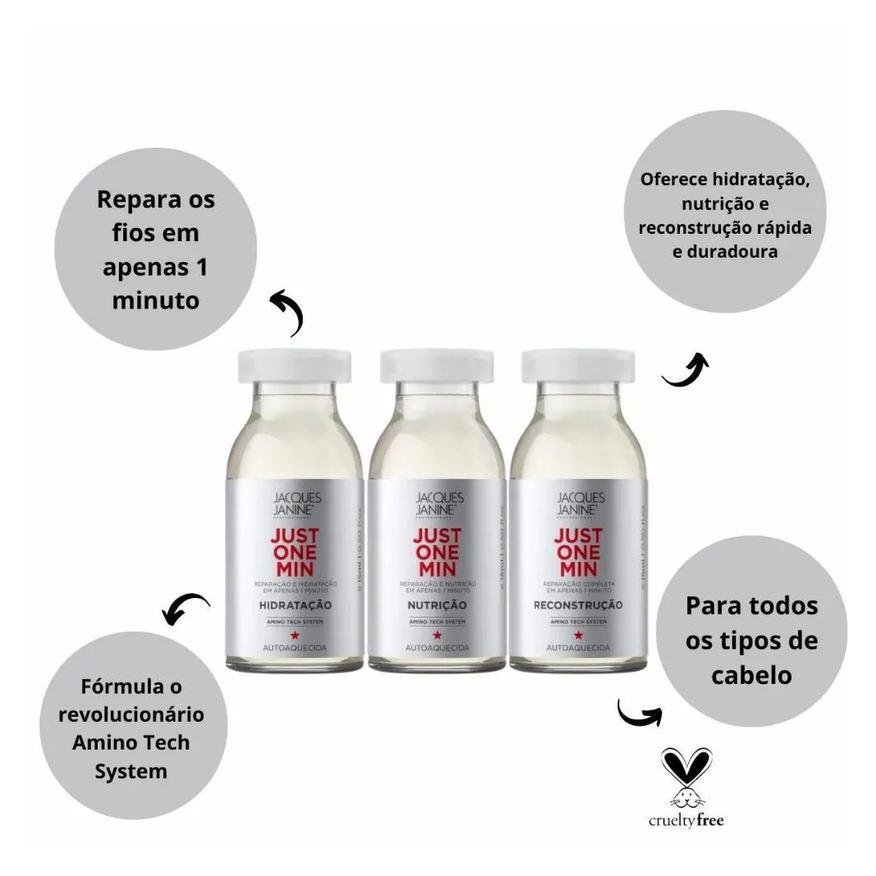 Capilar Cronograma Jacques Janine Just One Min 15ml