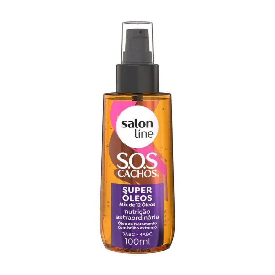 Salon Line Óleo Nutrição Extraordinária Sos Cachos Super Óleos 100ml