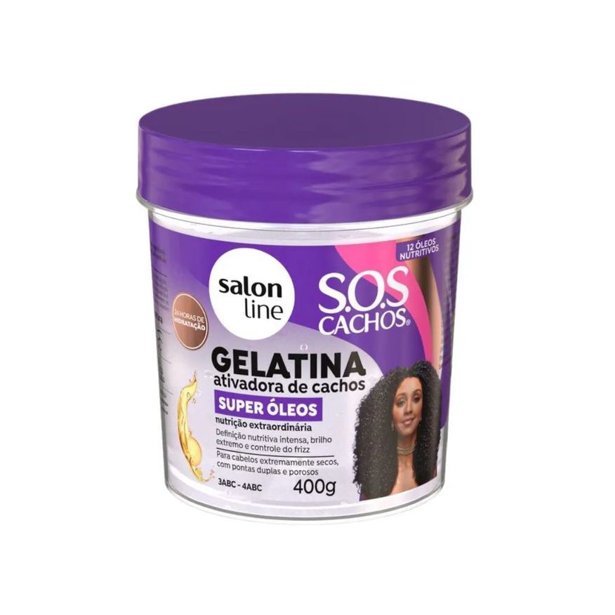 Salon Line Gelatina Ativadora de Cachos Sos Cachos Super Óleos 400g