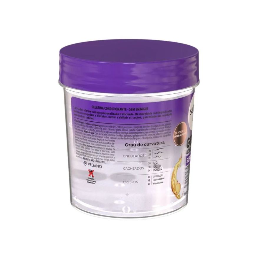Salon Line Gelatina Ativadora de Cachos Sos Cachos Super Óleos 400g