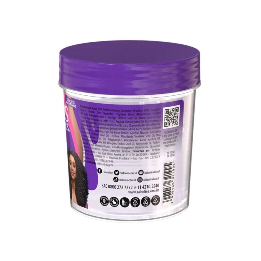 Salon Line Gelatina Ativadora de Cachos Sos Cachos Super Óleos 400g