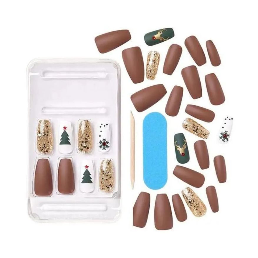Postiças Unhas Kiss Sd North Pole Long C/28un Sd16x