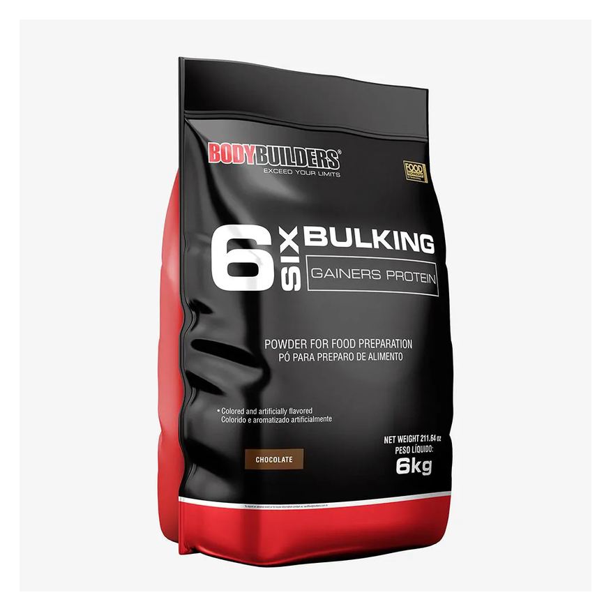 Bodybuilders 6 Six Bulking Gainers Protein 6kg – Chocolate