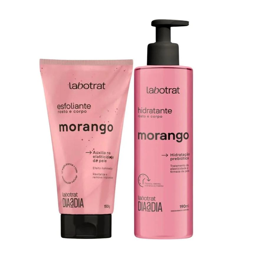 Labotrat Esfoliante + Hidratante Rosto e Corpo Morango