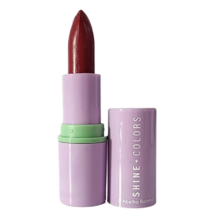Abelha Rainha Batom Brilho Intenso Camurça Fps 15 Shine Colors 3,7g