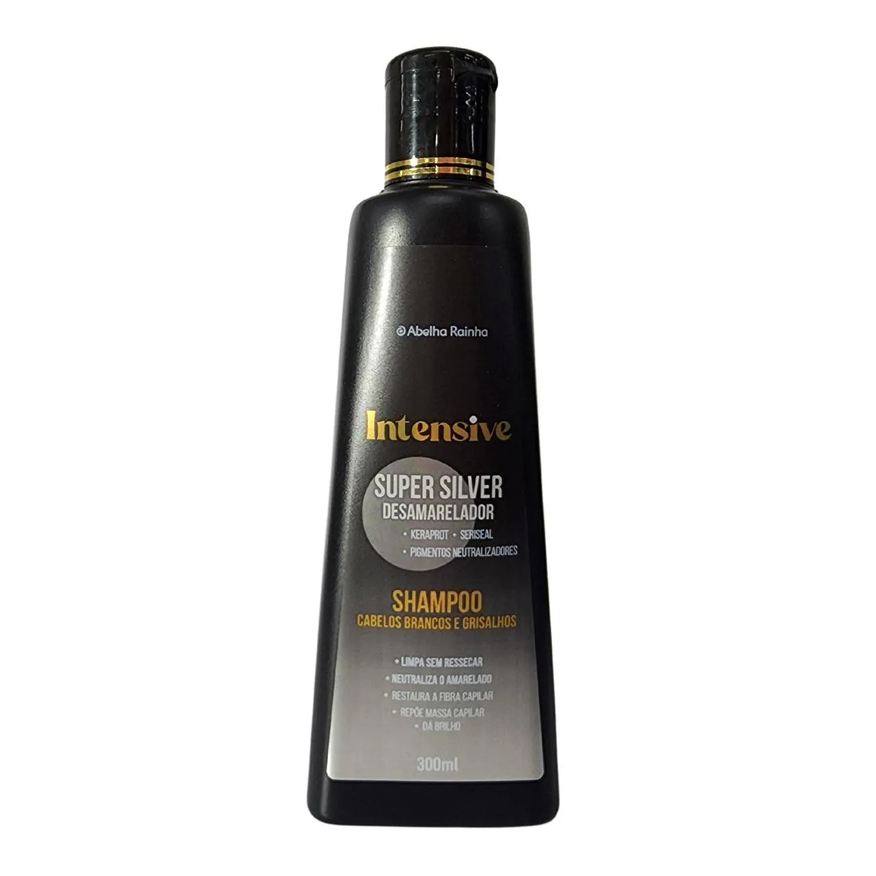 Abelha Rainha Shampoo Matizador Super Silver Intensive Cabelos Brancos e Grisalhos 300ml