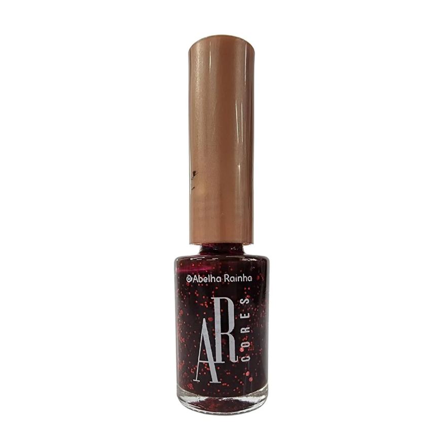 Abelha Rainha Esmalte Glitter Rubi Ar Cores 9ml