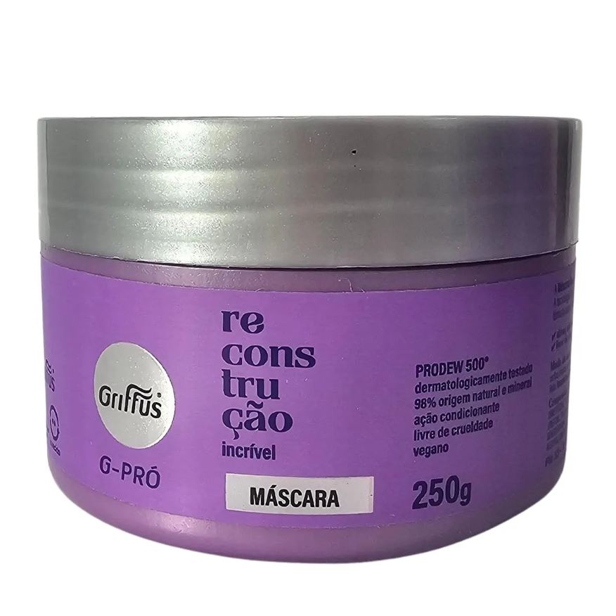 Griffus Máscara Reconstrução Incrível Vegano G-pró 250g