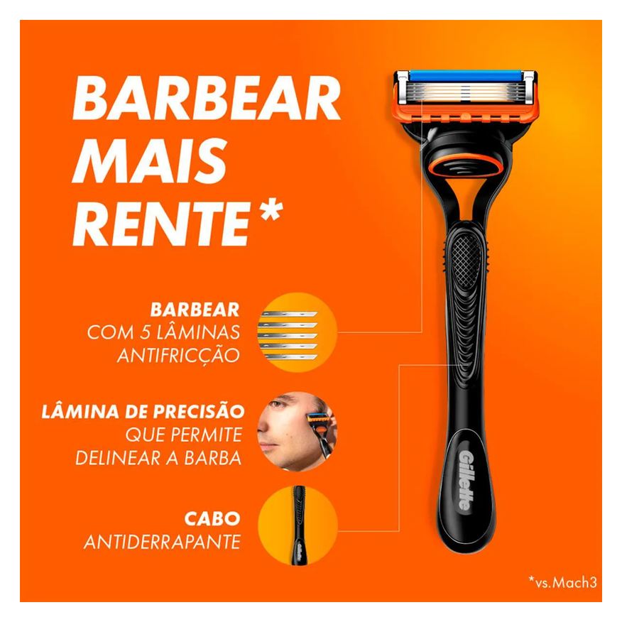 Gillette Carga para Aparelho de Barbear Fusion 5 com 2 unidades
