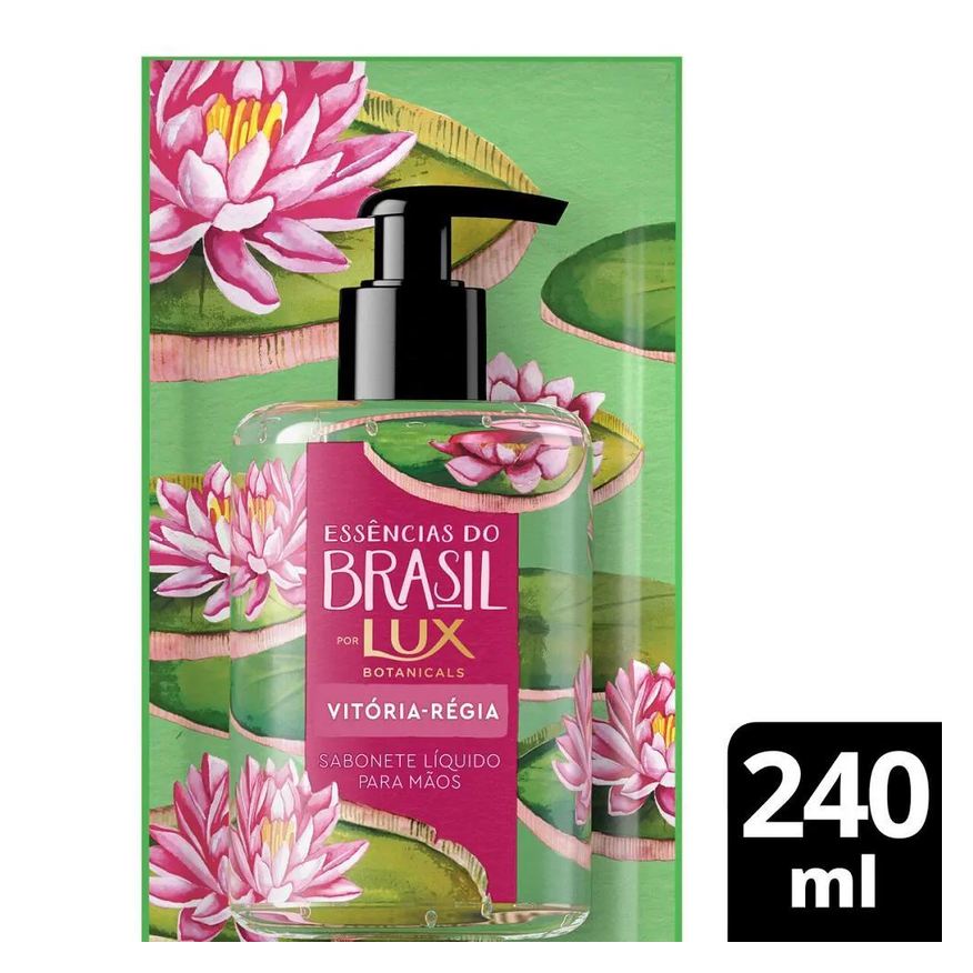 Lux Refil Sabonete Líquido Essências Do Brasil Vitória Régia 240ml