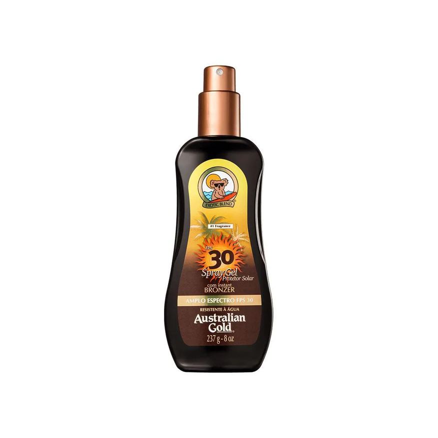 Australian Gold Kit Protetor Solar Corporal FPS 30 com 237ml + Bronzeador Dark Tanning Clear com 125ml