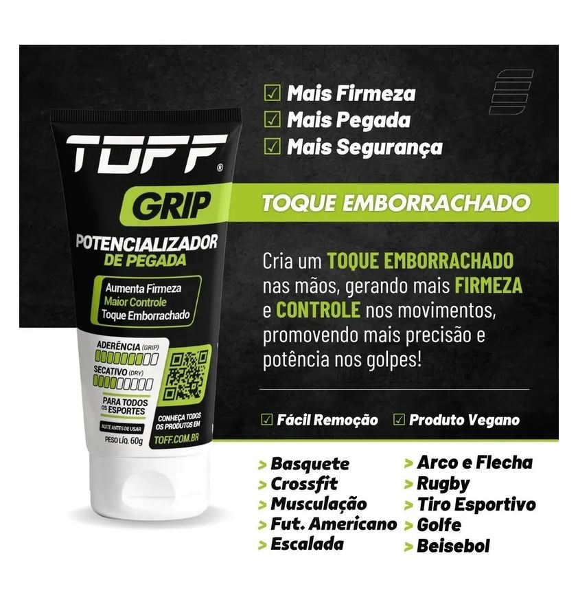 Grip Toff Gel - Potencializador De Pegada Para Mãos Esportes