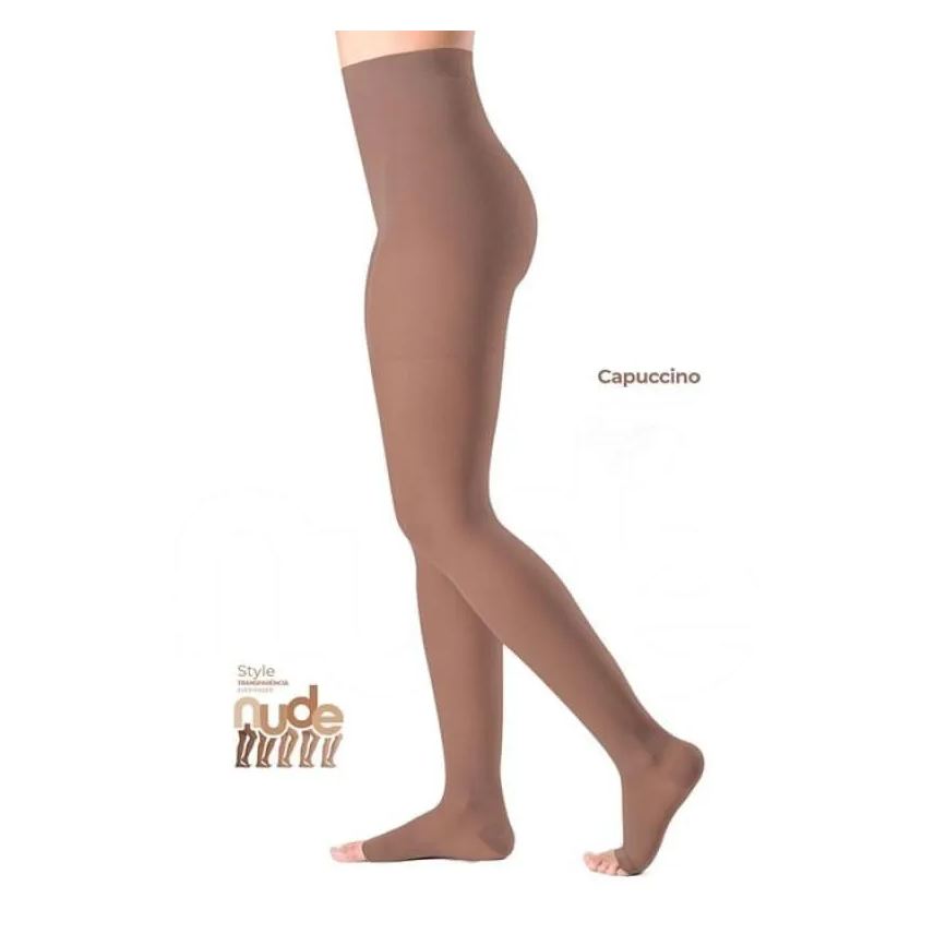 Sigvaris Meia-calça Ever Sheer 20-30mmhg Aberta Cappuccino G2