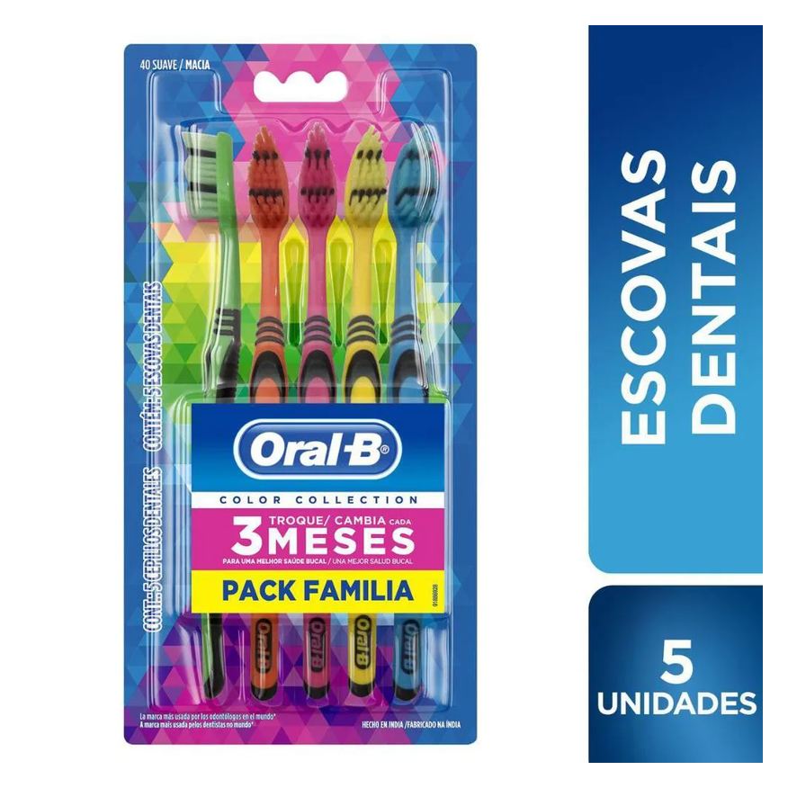 Oral-B Escova Dental Color Collection Pack Familiar