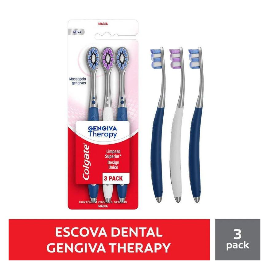 Colgate Escova Dental Gengiva Therapy Com 3 Unidades