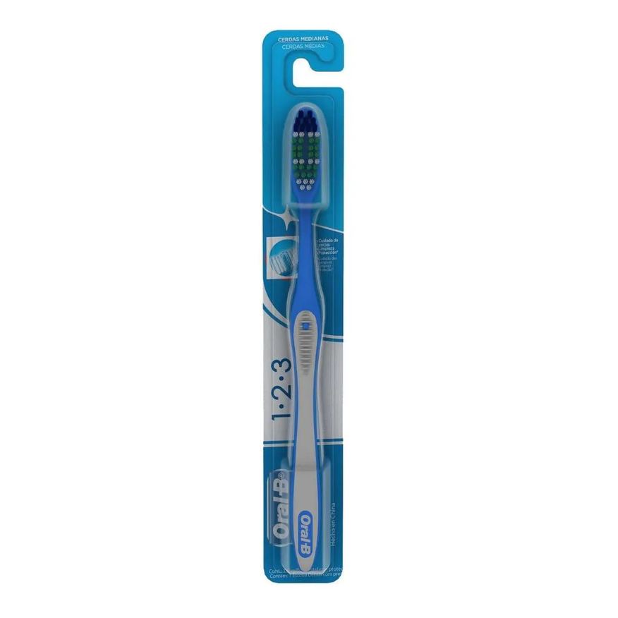 Oral-B Escova Dental 123 Classic Limpeza Brilhante Médio 40