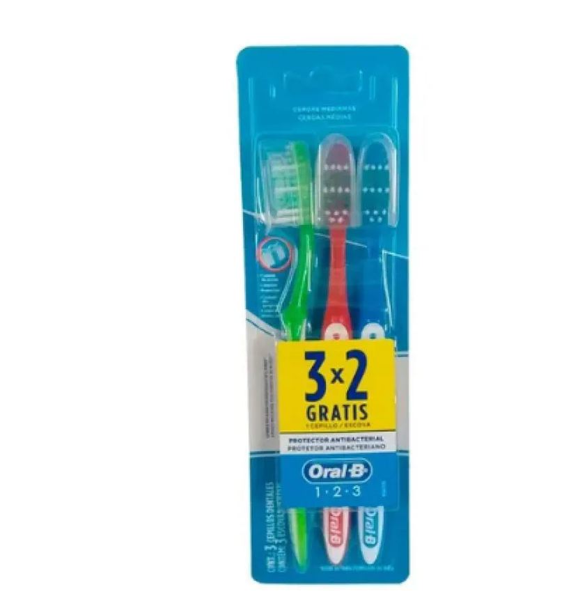 Procter & Gamble Escova Dental Oral B 123 Limp Brilh 35 Leve 3 e Pague 2