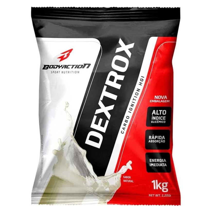 Body Action Dextrose Suplemento Dextrox 1kg Bodyaction Mais Energia Guaraná com Açaí