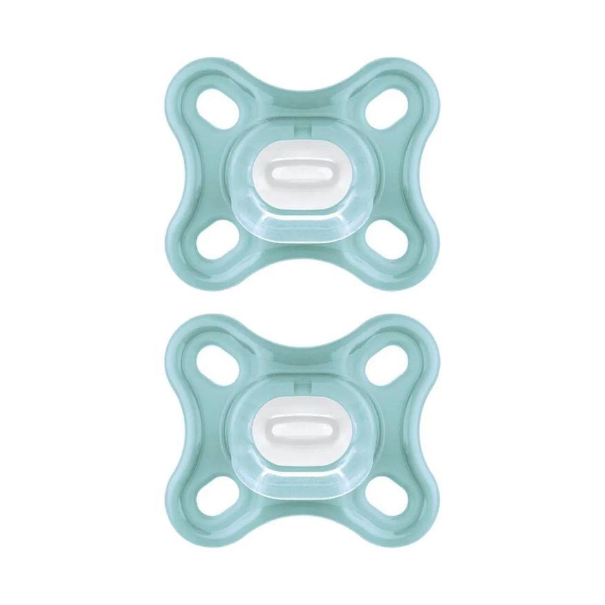 Mam Kit 2 Chupetas Comfort 100% Silicone 0 - 6 Meses Neutra