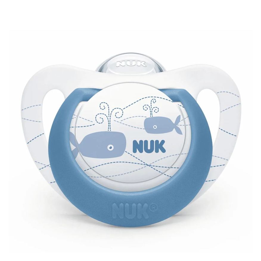 Nuk Chupeta Genius Boy Baleia Azul Menino S3