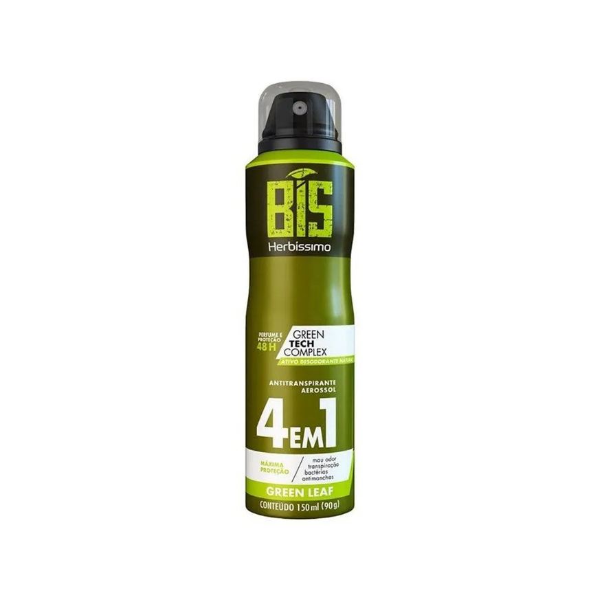 Herbíssimo Desodorante Antitranspirante Aerosol Green Leaf 48h 150ml