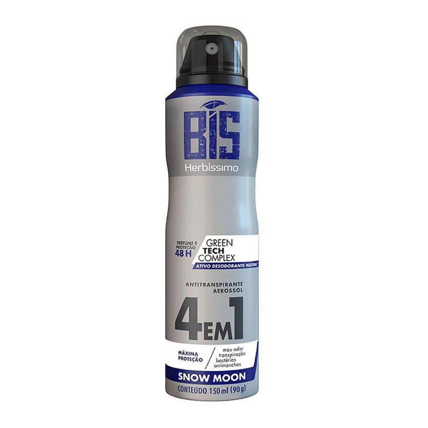 Herbíssimo Desodorante Herbissimo Aerosol Masculino Snow Moon 150ml