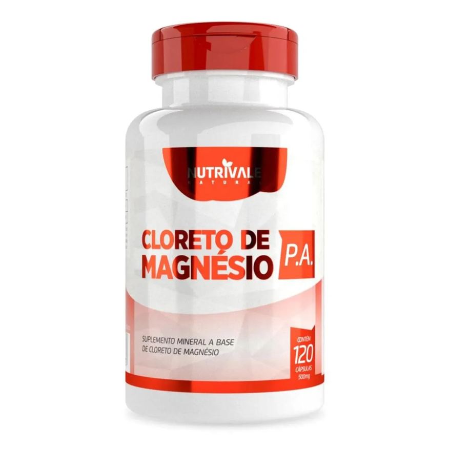 Nutrivale Cloreto de Magnésio Pa 120 cápsulas - Incolor sem Sabor
