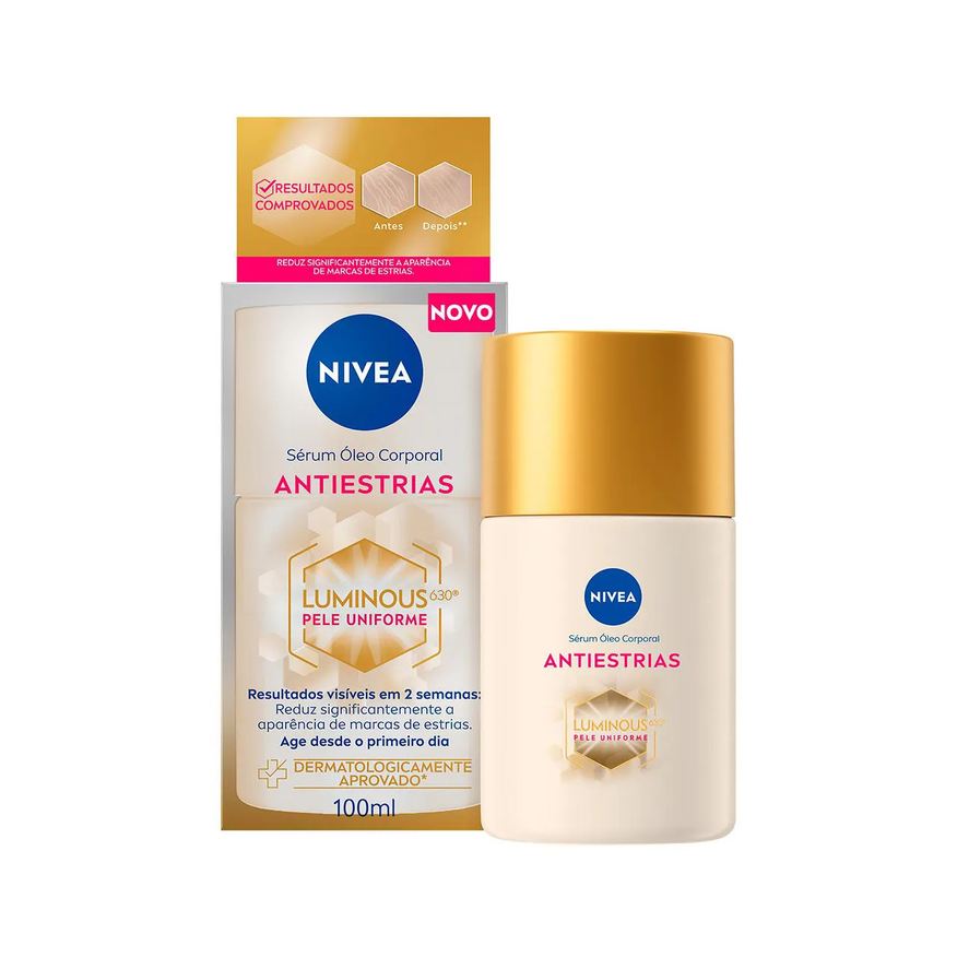 Nivea Sérum Óleo Corporal Antiestrias Luminous 630 100ml