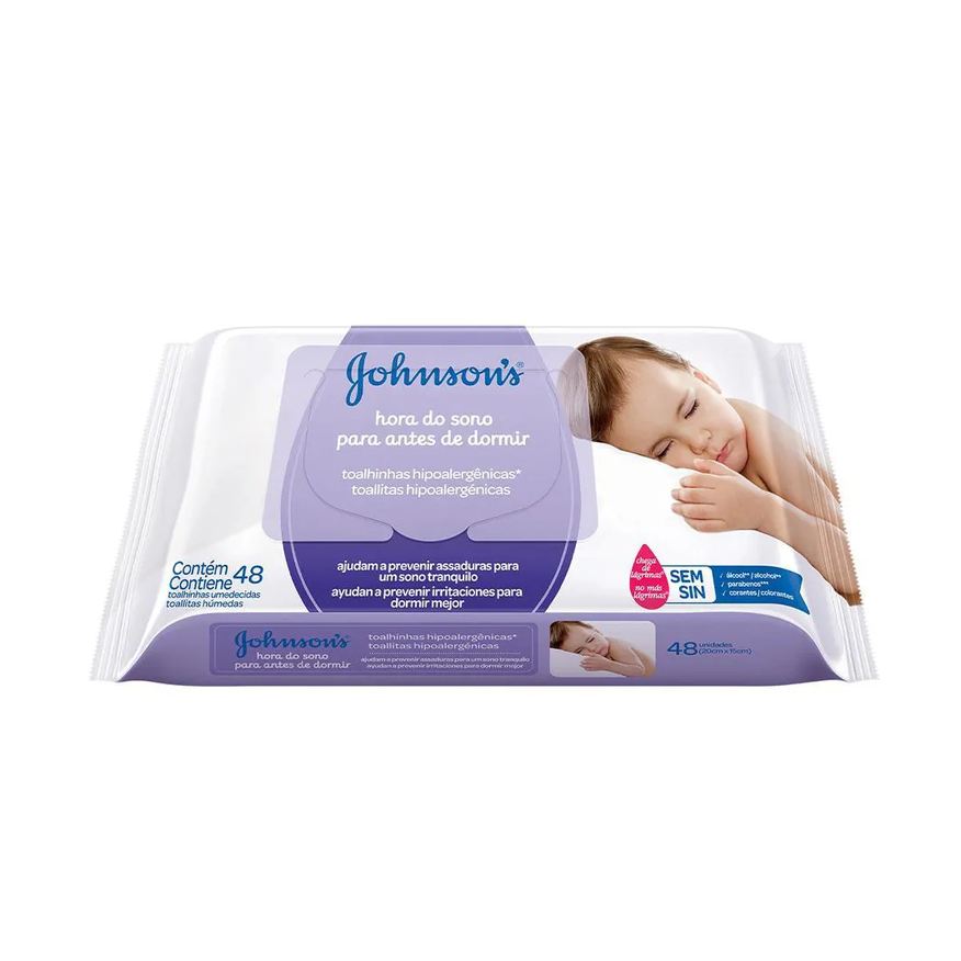 Johnson'S Baby Lenço Umedecido Hora Do Sono 48 Unidades
