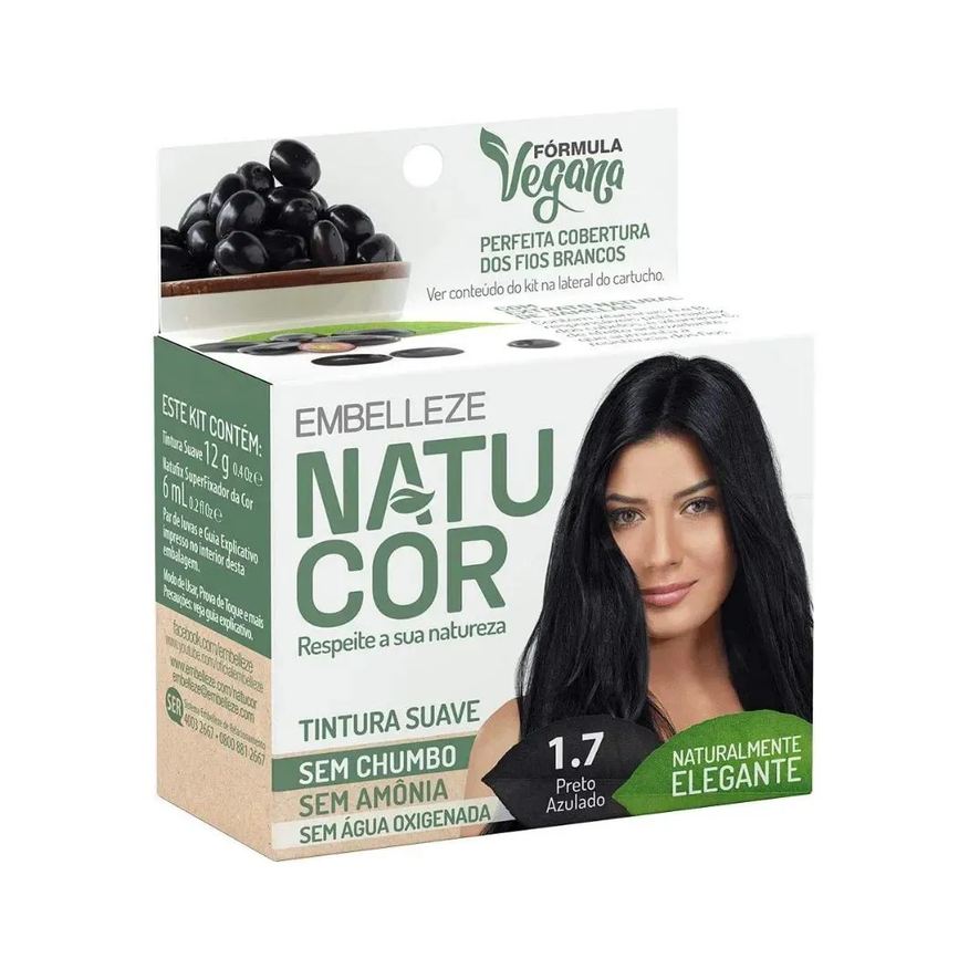 Natucor Tonalizante 1.7 Preto Azulado