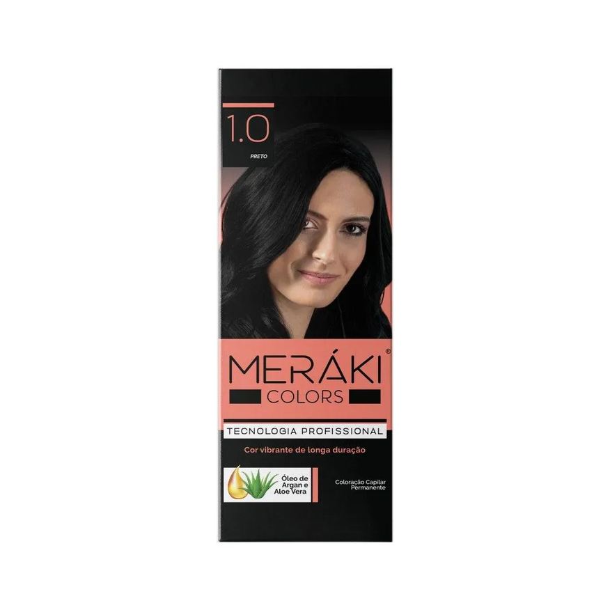 Meráki Kit Tintura Color Preto 1.0 125g