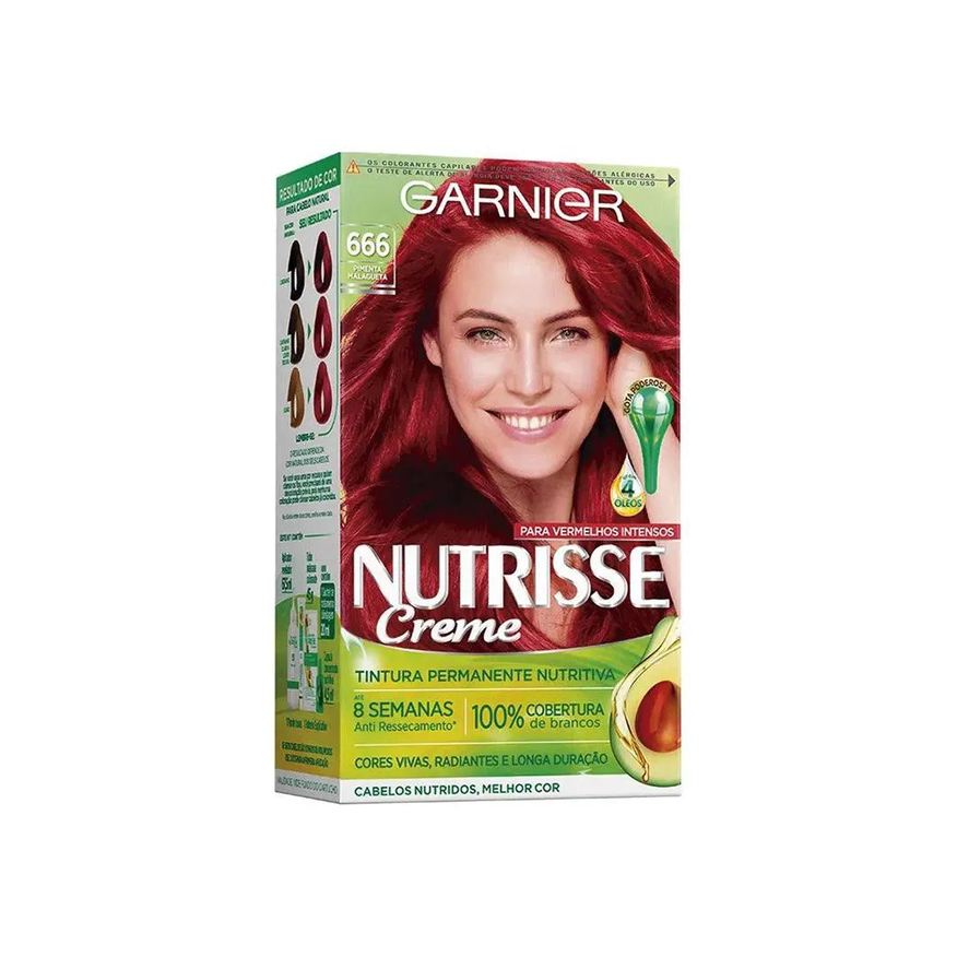 Nutrisse Tintura 666 Louro Escuro Avermelho Muito Intenso