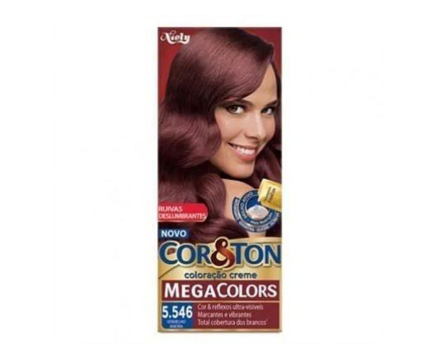 Niely Gold Tintura Cor Ton 5.546 Vermelho Amora 50g