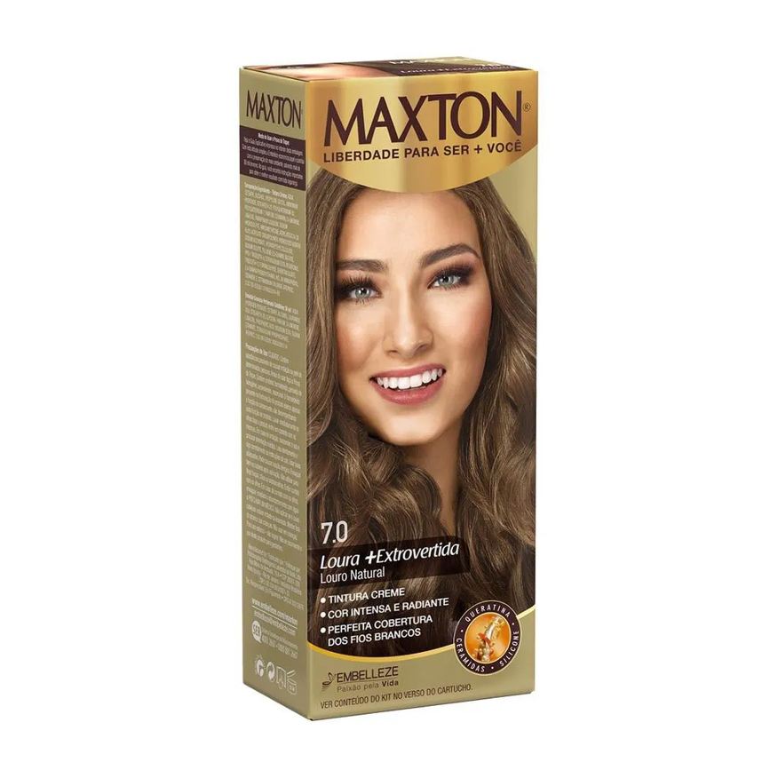 Embelleze Tinta Maxton 7.0 Louro Natural 60g+ox
