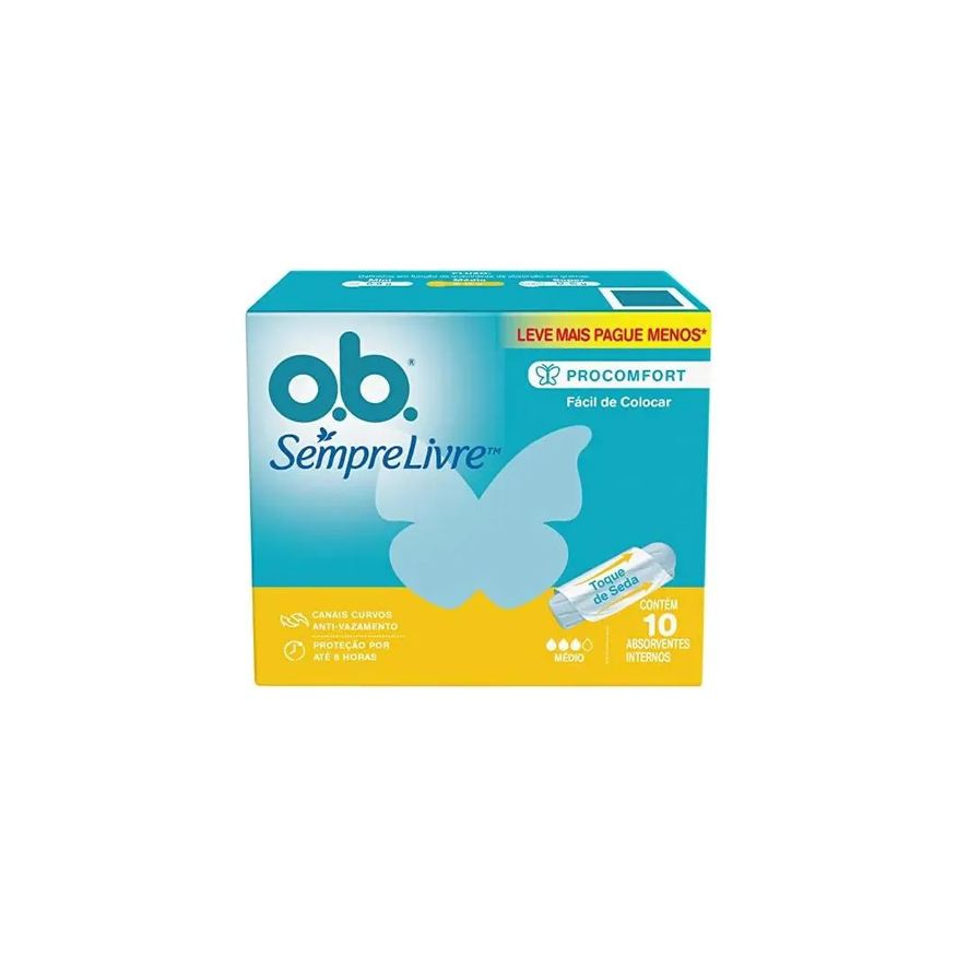 Johnson & Johnson Absorvente Interno Ob Médio Lv10 Pg08