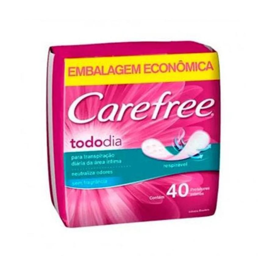 Carefree Absorvente Todo Dia S/ Perfume C/40un