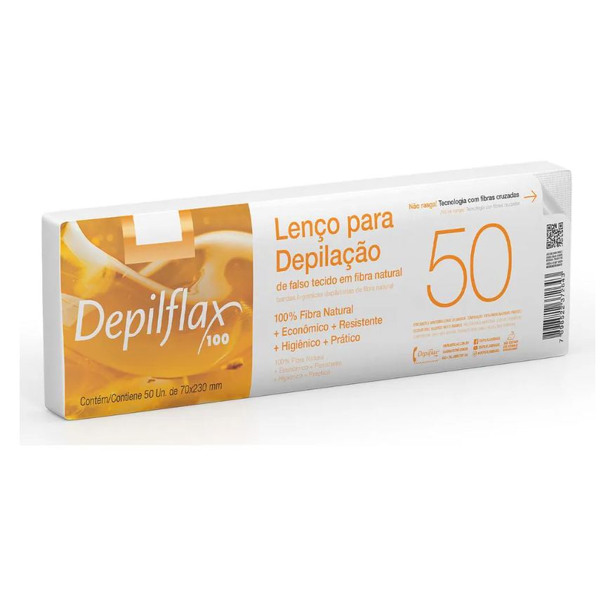 para Lenço Depilação Depilflax C/ 50 Unid