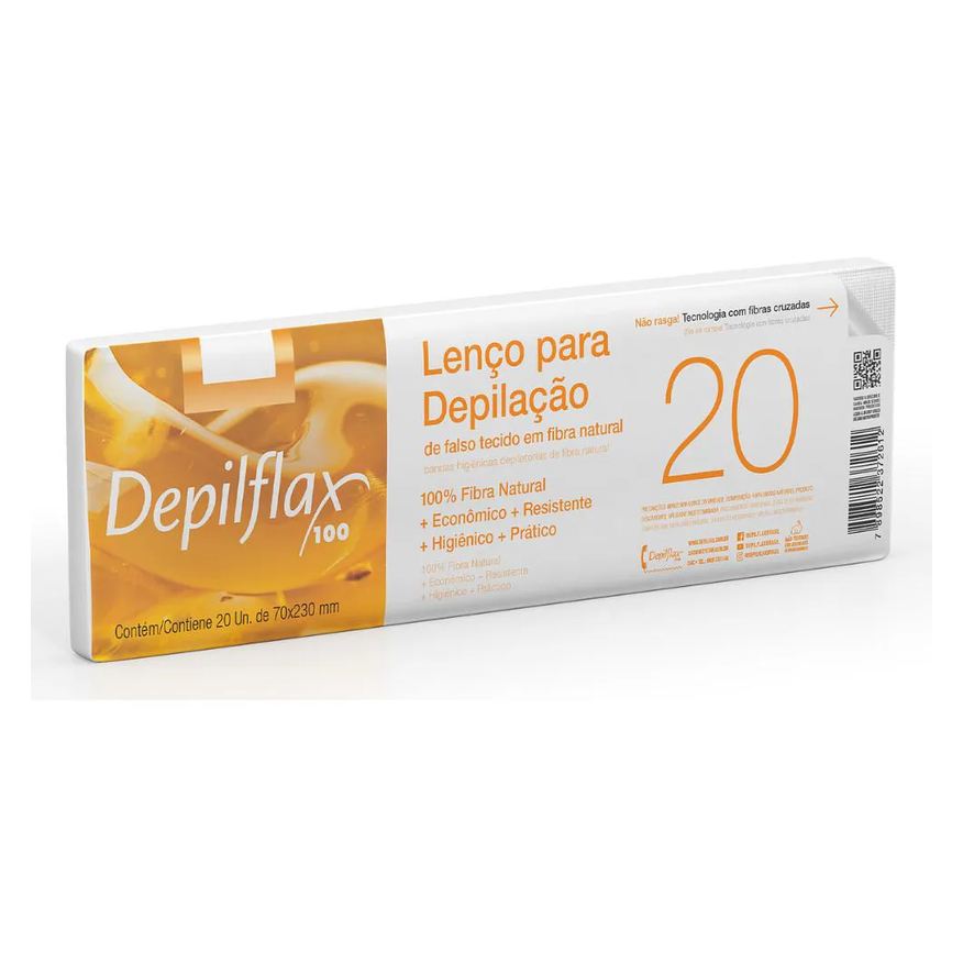 para Lenço Depilação Depilflax C/ 20 Unid
