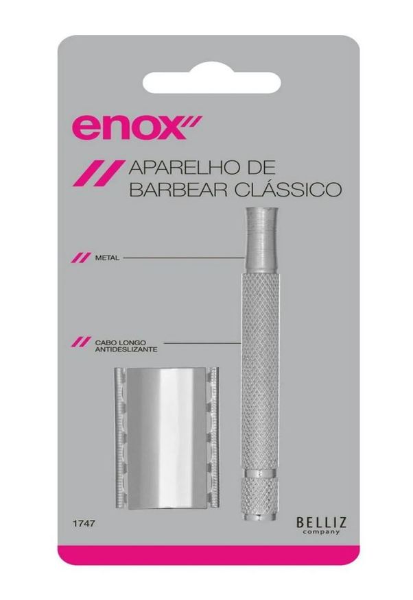 Big Universo Aparelho Barbear de Metal Cabo Longo Cod. 1747 - Enox Belliz