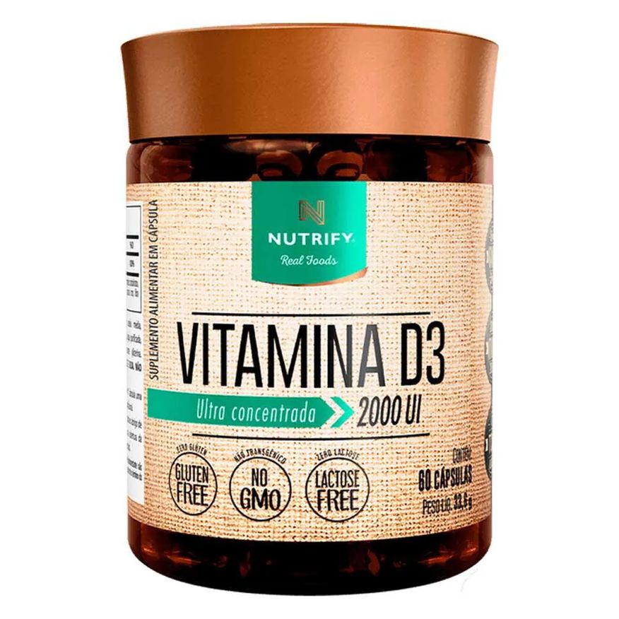Nutrify Vitamina D3 2000ui Ultra Concentrada C/ 60 cápsulas