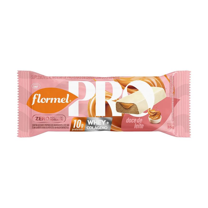 Flormel Barra de Proteína Pro Doce de Leite 35g