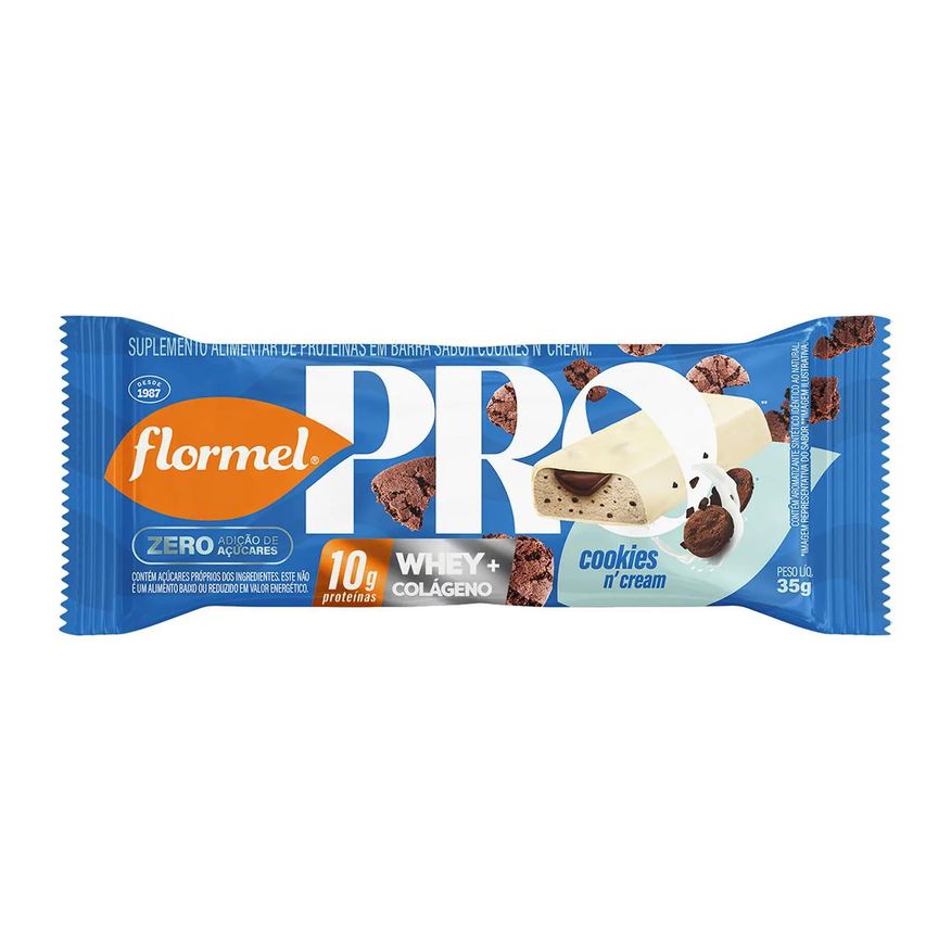 Flormel Barra de Proteína Pro Cookies N'Cream 35g