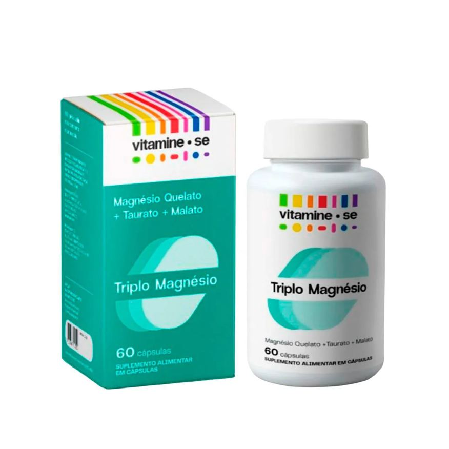 Vitamine-se Magnésio Triplo Magnésio 60 cápsulas