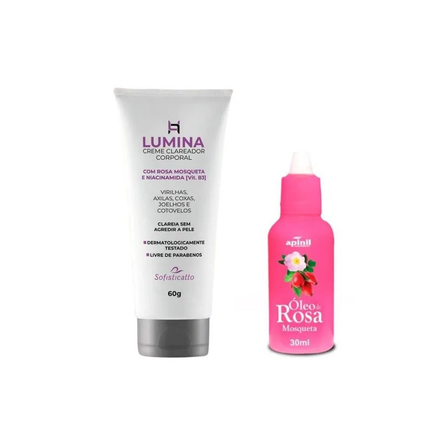 Sofisticatto Cosméticos Óleo Rosa Mosqueta + Clareador Mancha Na Pele Virilha Axila