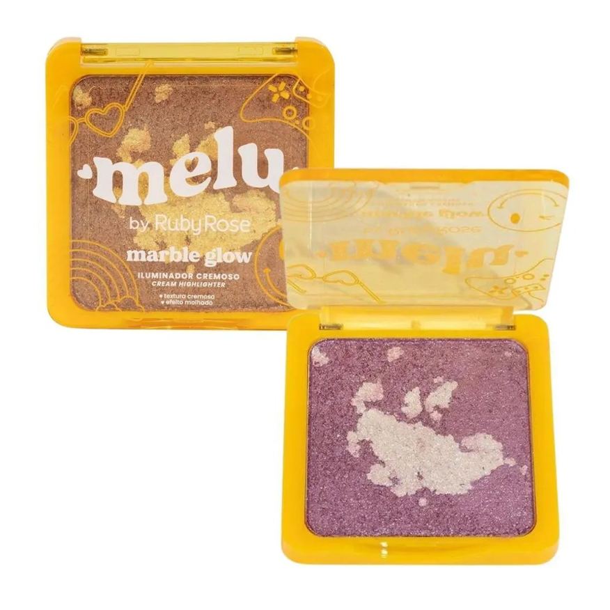 Ruby Rose Iluminador Cremoso Melu By Marble Glow Beach Sunset 11g