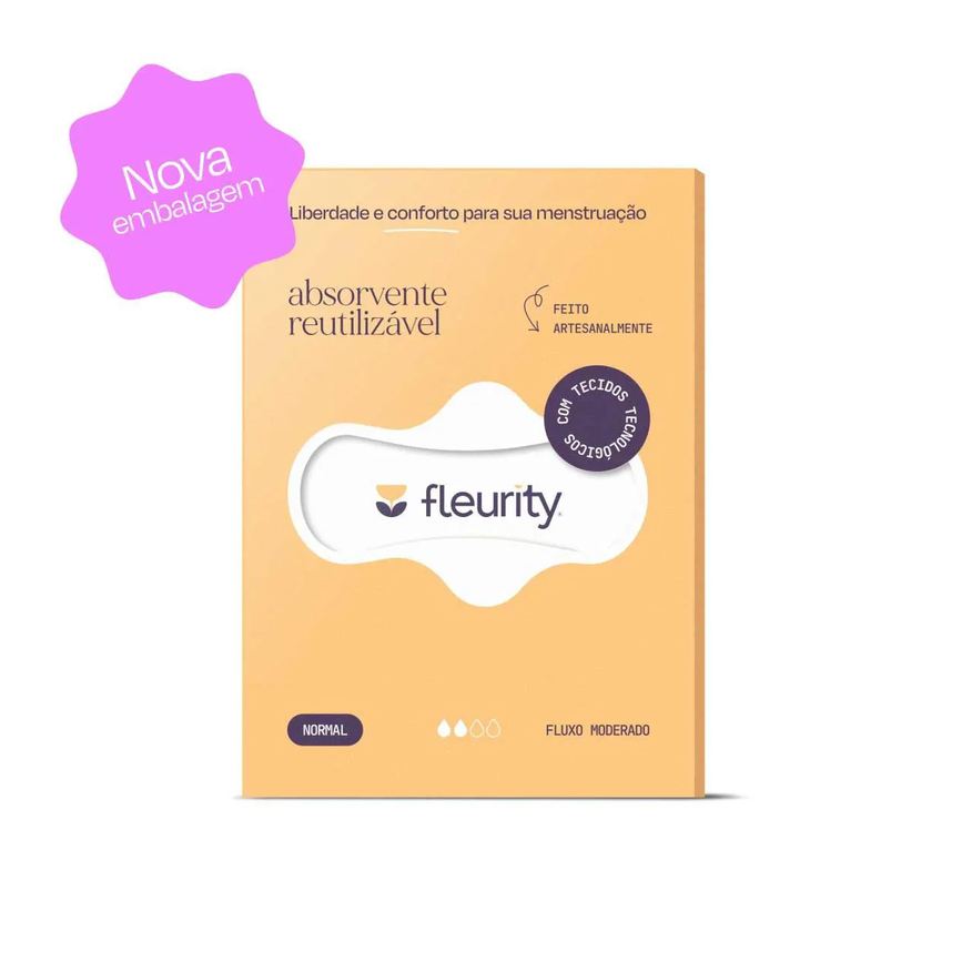 Fleurity Absorvente Reutilizável Noturno com 1 unidade